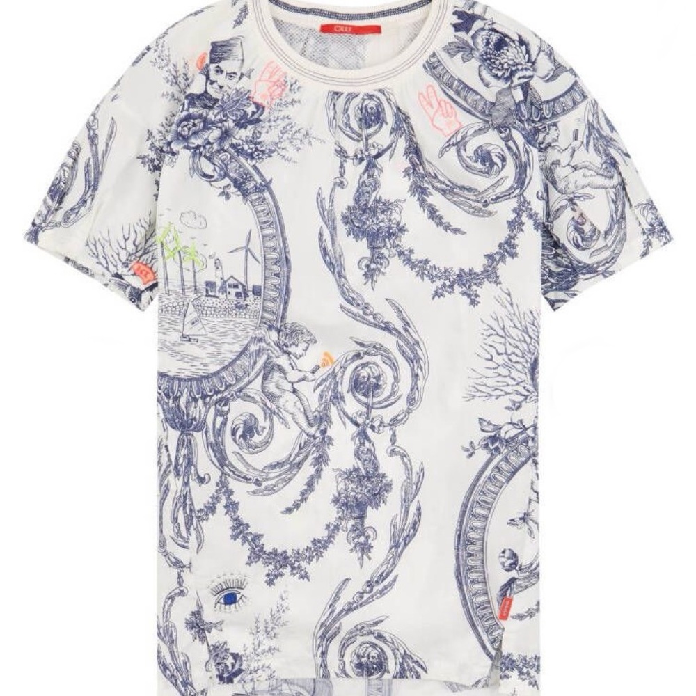 Oilily Urker Fish Story Cotton Dress